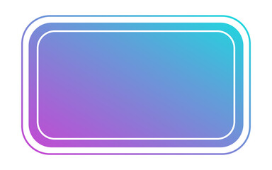 gradient rectangle banner frame

