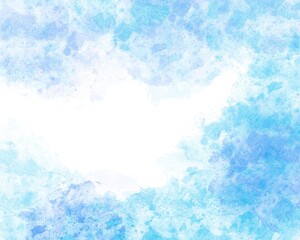 abstract blue background, watercolor style