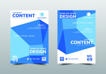 Corporate book layout design template. Business Financial for background, Fold leaflet, Flyer, Magazine, Annual report, Book Cover, Flat style vector illustration artwork A4 size.