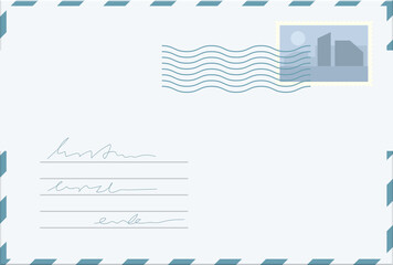 Mail envelope clipart design illustration