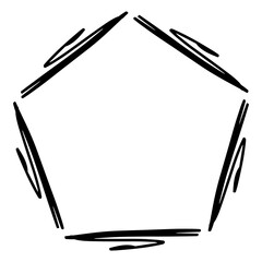 scribble geometric frame
