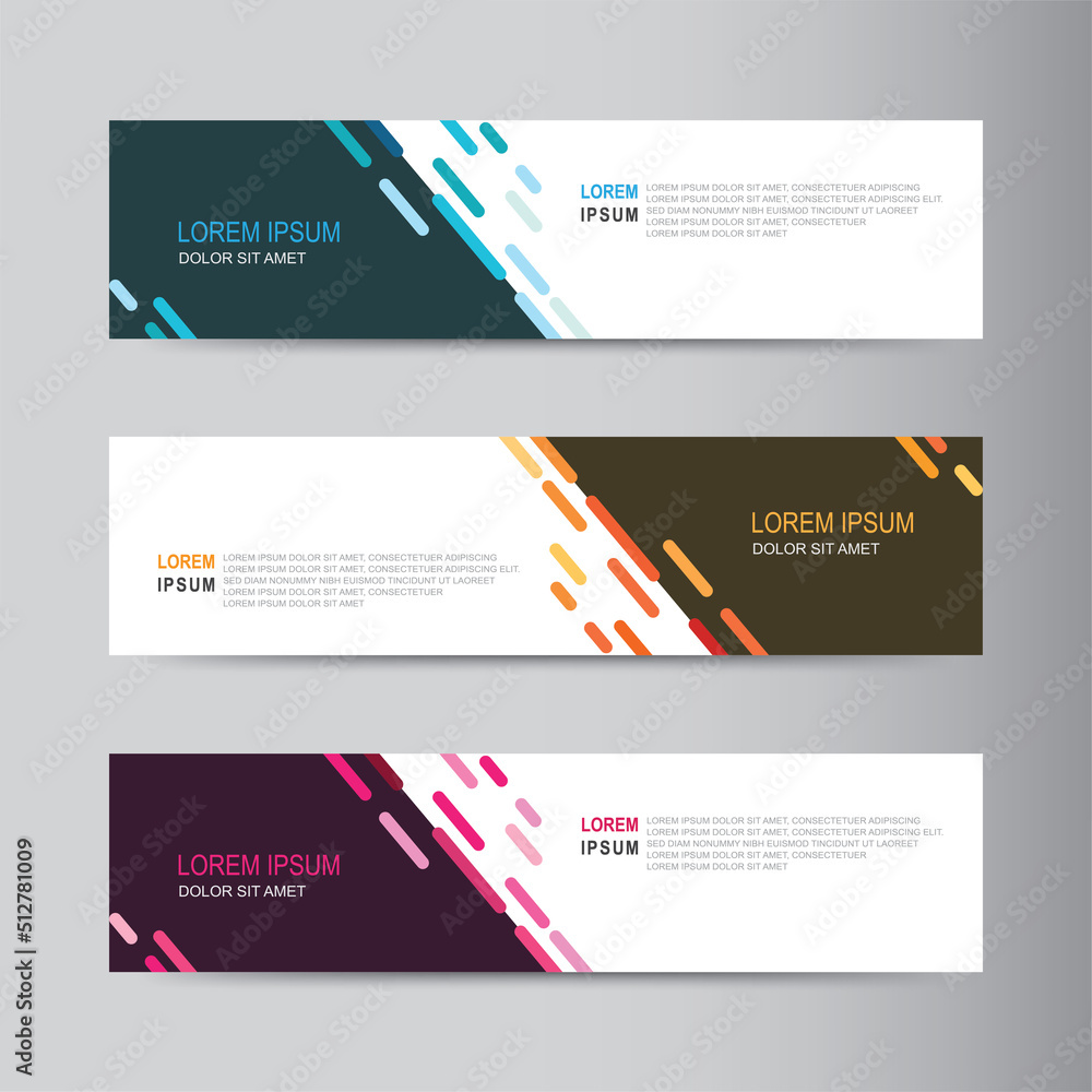Aufkleber vector abstract banner design web template