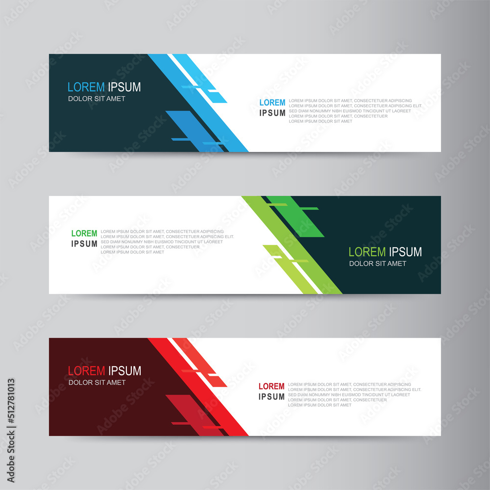 Aufkleber vector abstract banner design web template