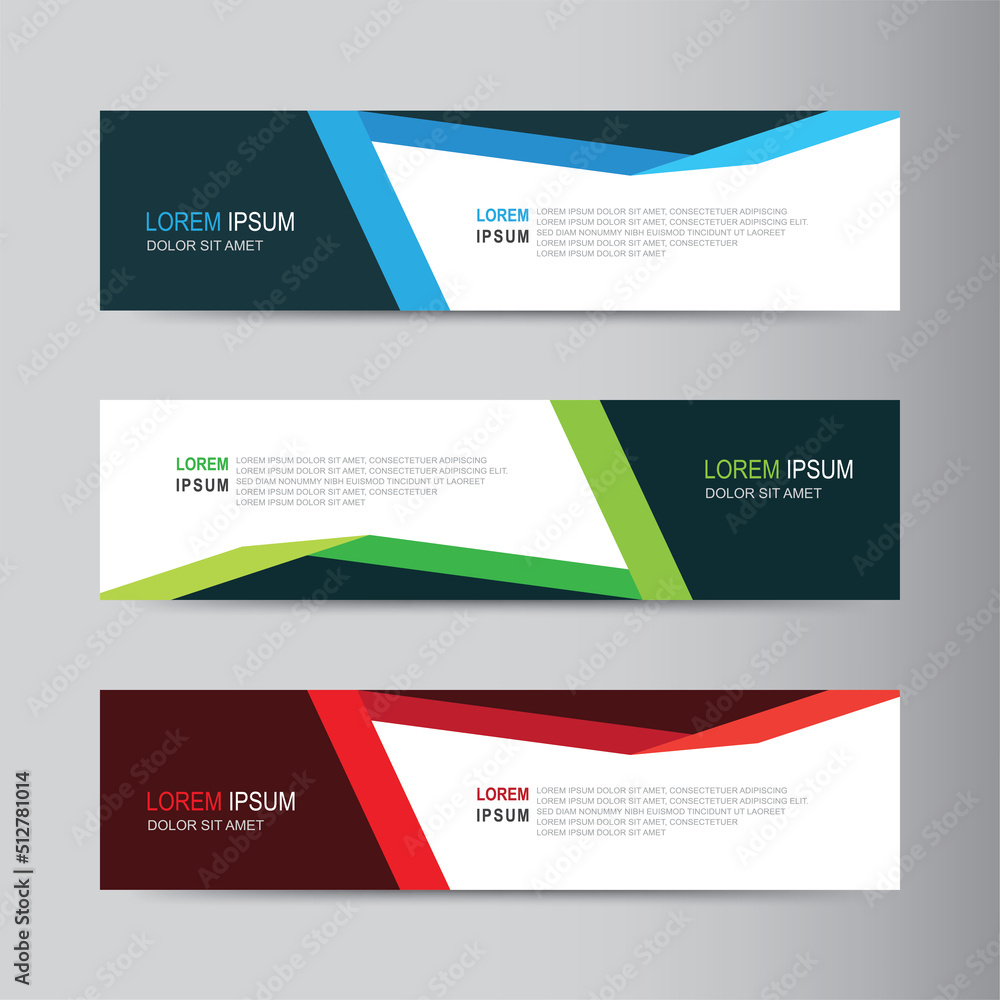 Aufkleber vector abstract banner design web template