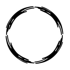 scribble round frame
