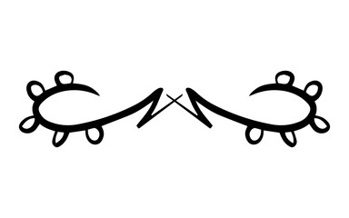 abstract divider ornament