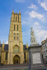 Fototapeta na wymiar Saint Bavo's Cathedral in Ghent, Belgium 