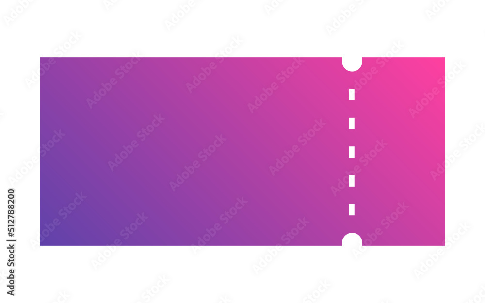 Wall mural gradient ticket text box