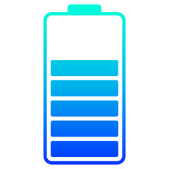 Obraz premium gradient battery levels