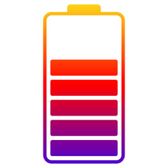 gradient battery levels