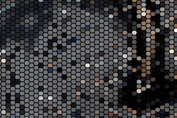 Abstract black background with space