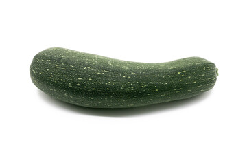 Long pumpkin over on white background.