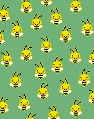 Obraz premium Illustration vector background, Bee 