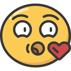 Obraz premium Blow Kiss Icon