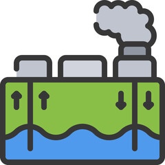 Geothermal Energy Icon