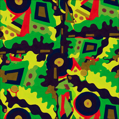 Colorful graffiti on the wall. Seamless pattern with abstract background.