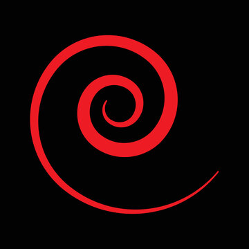 Abstract Red Spiral