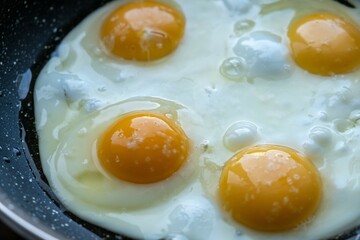 Egg fried meal cooking breakfast. fried morning