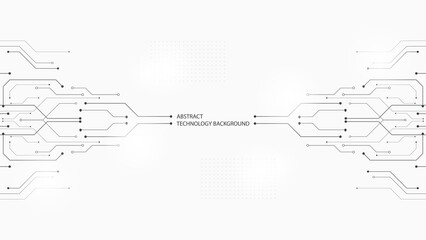 white background pattern design line technology simple with space for your text