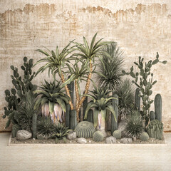Fototapety  thickets of tropical desert plants