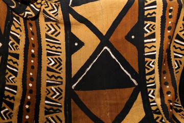 Traditional Algerian carpet with ancient motifs
