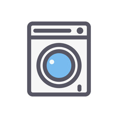 wash machine icon. laundry. vector.