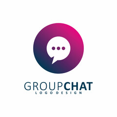 circle modern chat logo design