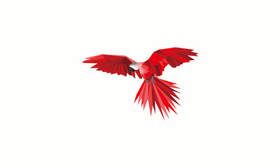 polygon red bird