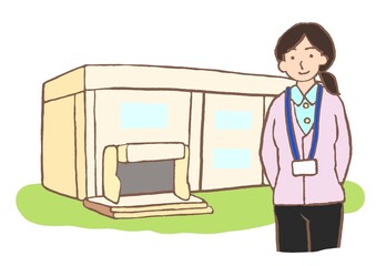 地域包括支援センターとケアマネジャーのイラスト