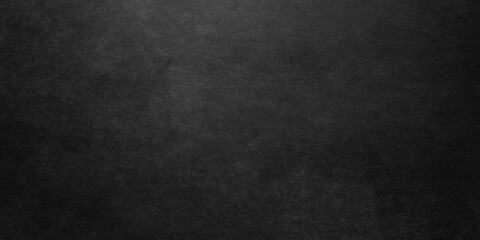 Dark black grunge textured concrete backdrop background. Panorama dark grey black slate background or texture. Vector black concrete texture. Stone wall background.