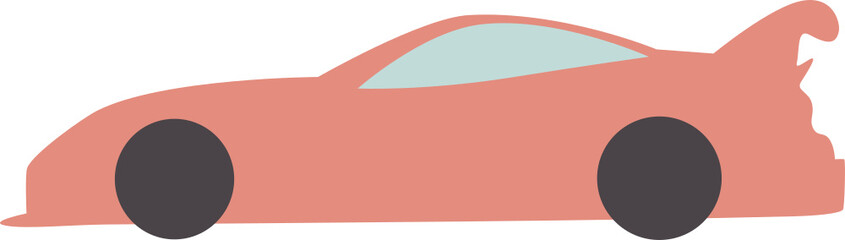 organic vector cartoon car shape