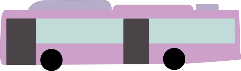 organic vector cartoon bus shape