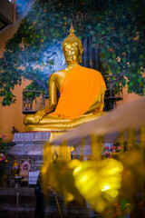 Luang Pho Samrit.Luang Pho Samrit.Big Buddha statue in Wat Phai Ngein Chotanaram.Picture taken on June 23, 2022 in Bangkok, Thailand.