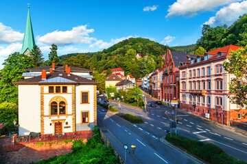 Summer view of the Old Town of Heidelberg, Germany