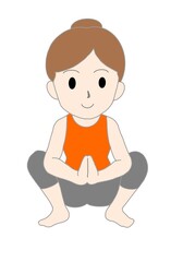 ヒヨコのポーズ © からだ・けんこうサポーター