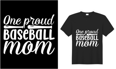 baseball typography vector t-shirt design template for prints t shirt fashion clothing poster, tote bag, mug and merchandise