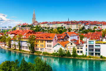 Summer panorama of Bern, Switzerland