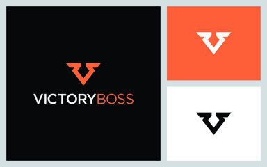 minimalist initial v logo design
