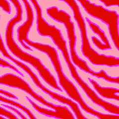 Fototapeta na wymiar Abstract Hand Drawing Seamless Diagonal Zebra Tiger Stripes Vector Pattern