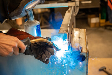 Soudure d'un groupe métallique 