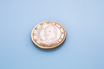 One euro coin on the back, money, business
