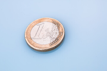 One euro coin, money, business