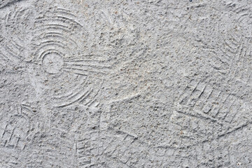 abstract form and texture on grunge floor