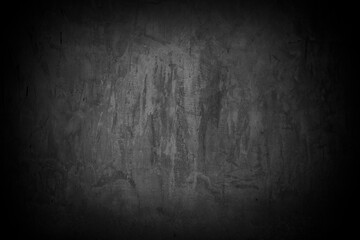 Fototapeta Wall the style vintage black gray background of old cement brick texture has white many horizontal block which are beautiful. obraz