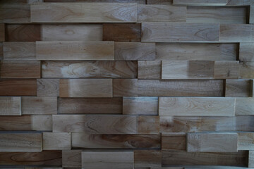 The surface of the wall is arranged from wood. for background