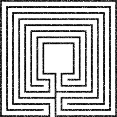 Labyrinth stamp texture