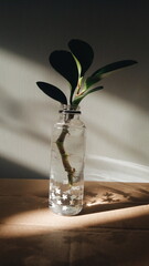 plant in plastic bottle