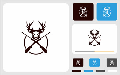 deer hunter logo design