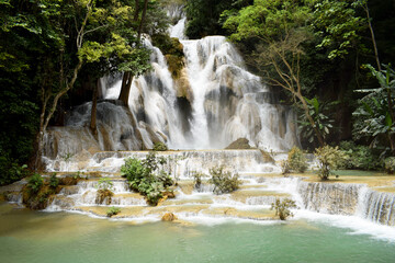 Tat Kuang Si Waterfalls is one of the waterfalls. Located about 32 kilometers from Luang Prabang,...