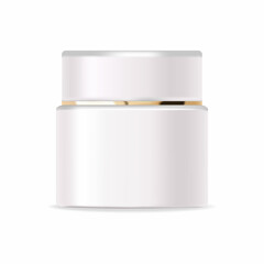 Realistic package for body cosmetic. Container lotion, tonic, serum, cream, bottle mockup isolated vector, package bottle cosmetic